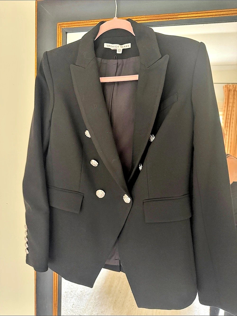 Veronica Beard Miller Dickey Jacket Black Size 8